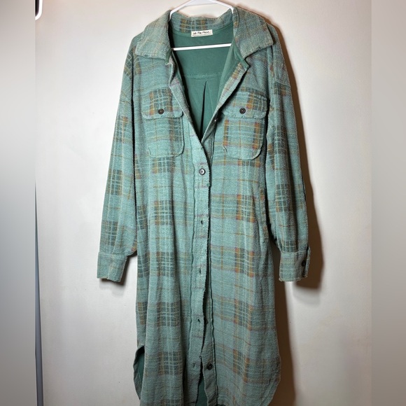 🌸Free People Oversized Plaid Shirt Jacket🌸 - Picture 5 of 8